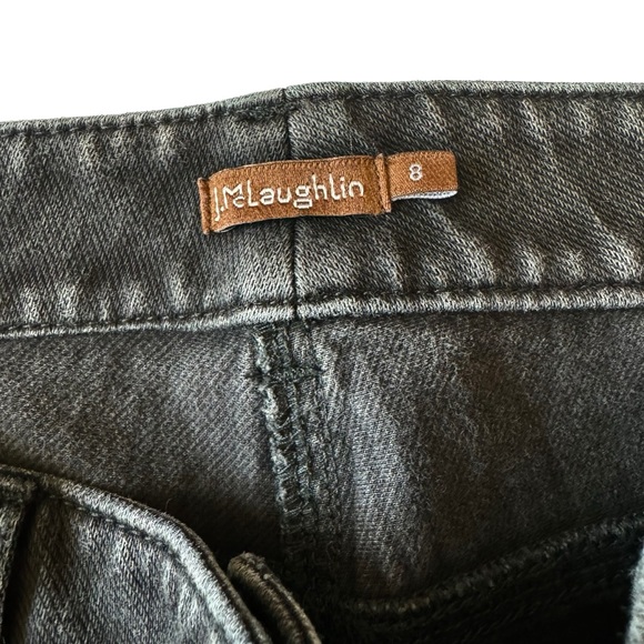 J. McLaughlin Black Mid Rise Stretch Straight Leg Jeans - Picture 8 of 14